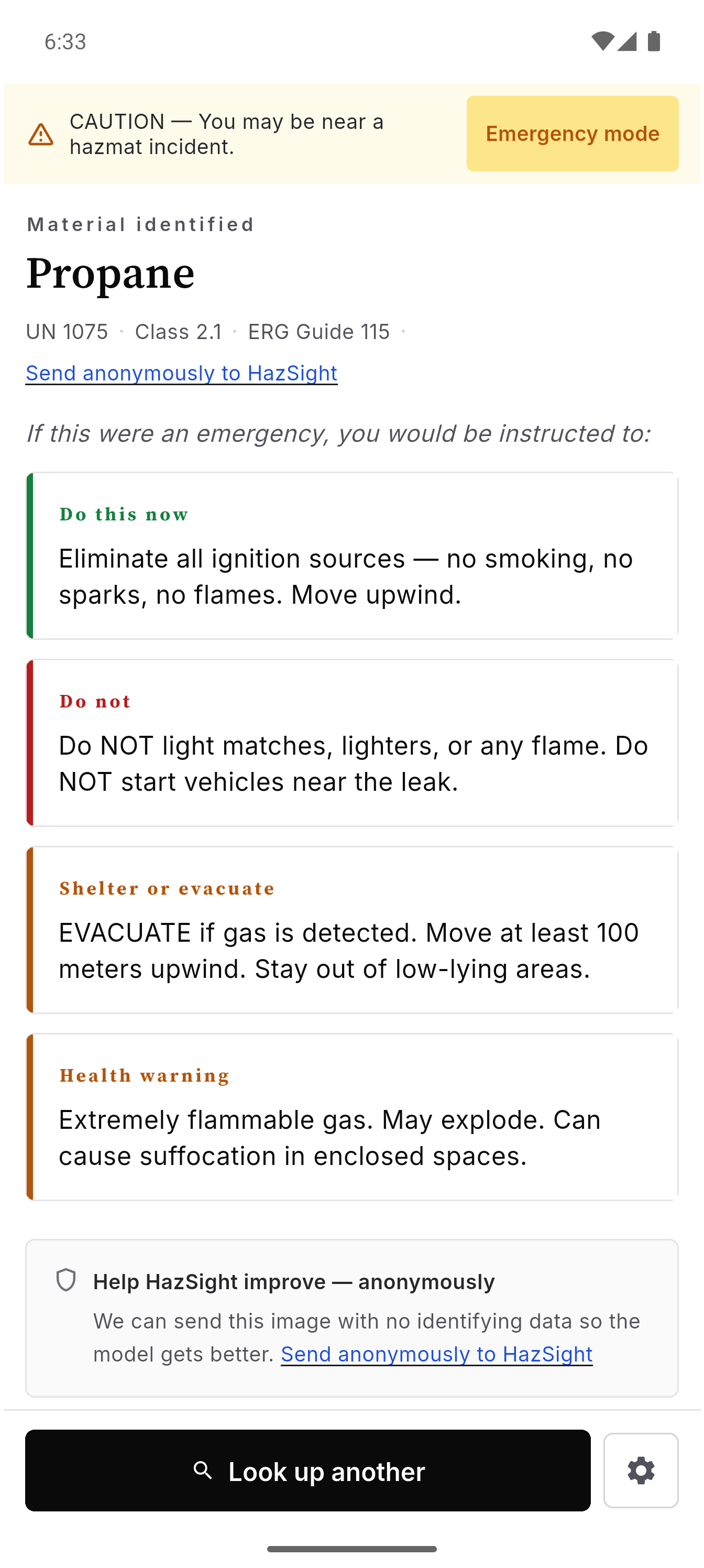 Plain-language civilian guidance for an identified material